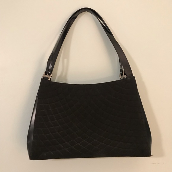 BALLY of Switzerland Quilted Tufted Fabric Hobo - Picture 2 of 6